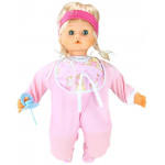 Plačúca bábika v ružovom pyžame + cumlík